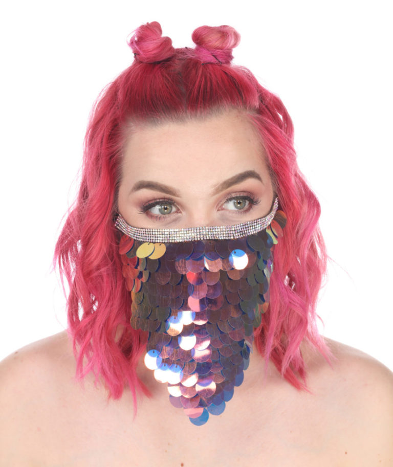 106316 - Mermaid Paillet face veil
