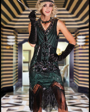 2586 - Art Deco flapper dress