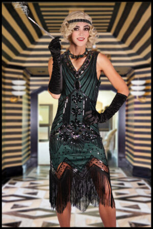 2586 - Art Deco flapper dress