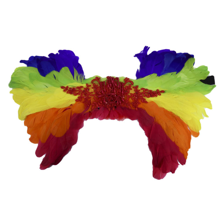 63012RNB - Costume Headpiece Beaded - Rainbow - Image 3