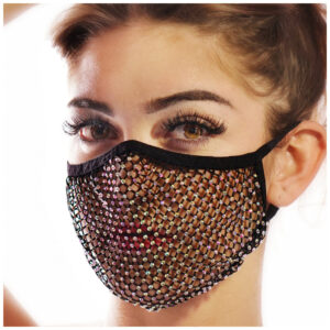 106314 - Mesh rhinestone mask