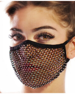 106314 - Mesh rhinestone mask