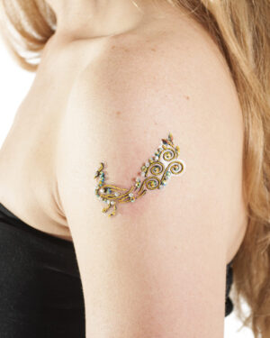 1082 - Peacock Gem Tattoo