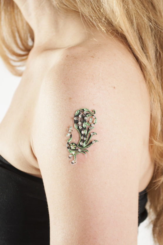 1082 - Peacock Gem Tattoo - Image 3