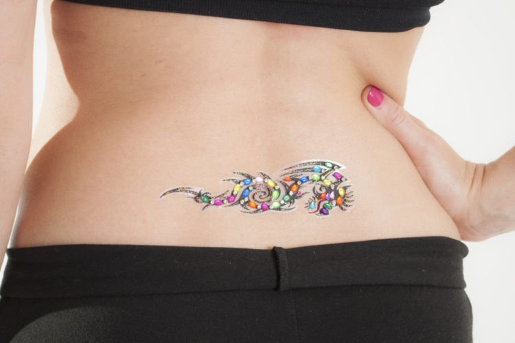 1083 - Dragon Lower Back Gem Tattoo - Image 2