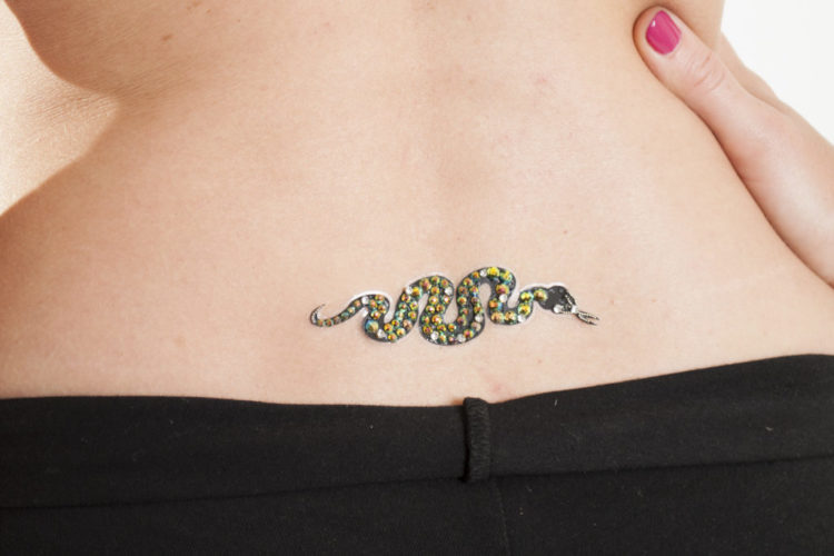 1111 - Lower Back Tattoo - Snakes - Image 2
