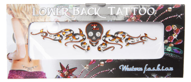 1112 - Lower Back Tattoo-Skull - Image 2