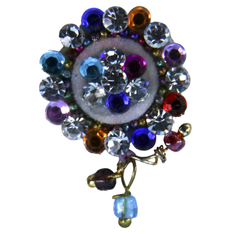 1129 - Belly Button with Hanging Charms-MULTI - Image 3