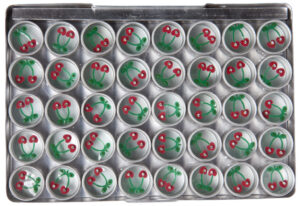 1144 - Cherry/Body Dots - 54 / Tray....