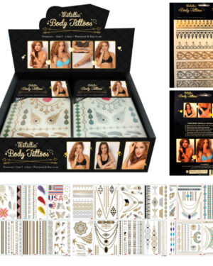 1210 - Metallic Tattoo with POP Display..( 24 styles @ 2 ea = 48 PCs )
