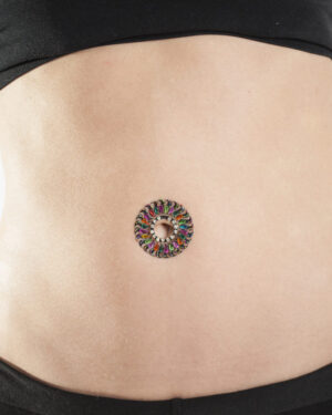 1218 - Belly Gem Tattoo-ASST Colors
