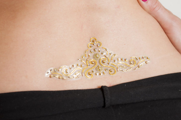 1220 - Low Waist Tattoo - Silver - Image 3