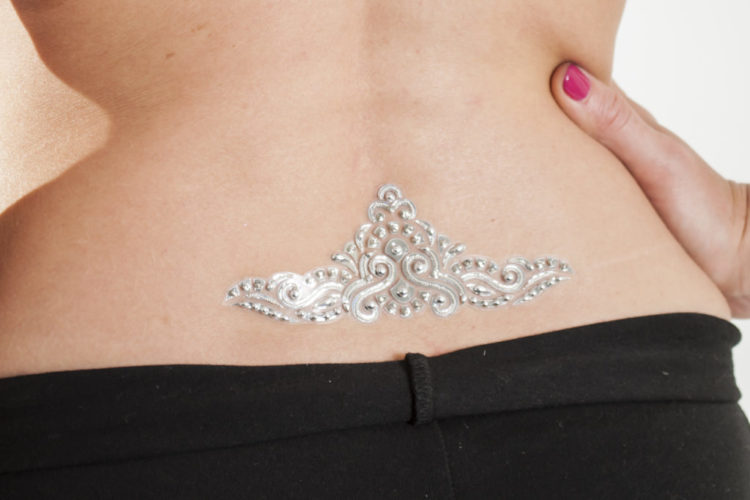 1220 - Low Waist Tattoo - Silver - Image 2