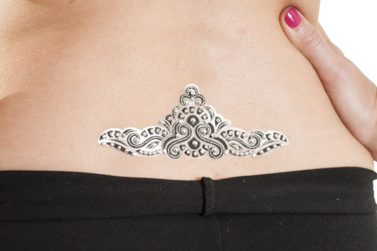 1220 - Low Waist Tattoo - Silver - Image 4