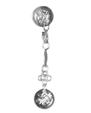 1271 - Single Row Coin Earring - Clip On(SIL)