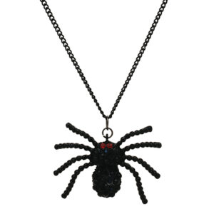 12754 - Necklace - Black Spider