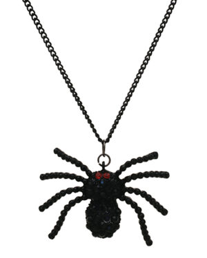 12754 - Necklace - Black Spider