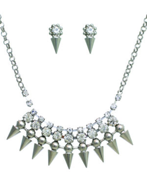 13490 - G Rhinestone Center with Spike CR