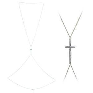 13748 - r cross body chain - Silver