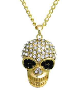 13835 - Long Skull Necklace