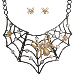 13975 - Gold Spider on Chain Necklace..