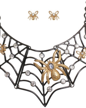 13975 - Gold Spider on Chain Necklace..