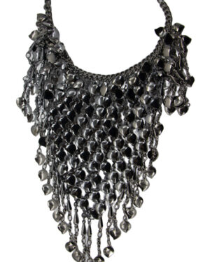 1422 - Coin Necklace - BLK