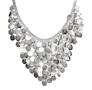 1457 - Coin Necklace - V shape