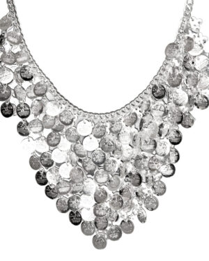 1457 - Coin Necklace - V shape