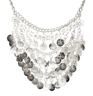 1458 - Coin Necklace with 3 Loops