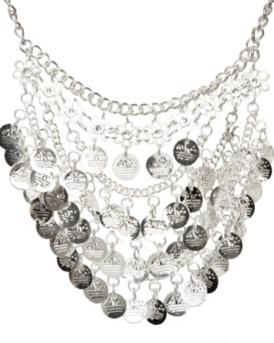 1458 - Coin Necklace with 3 Loops