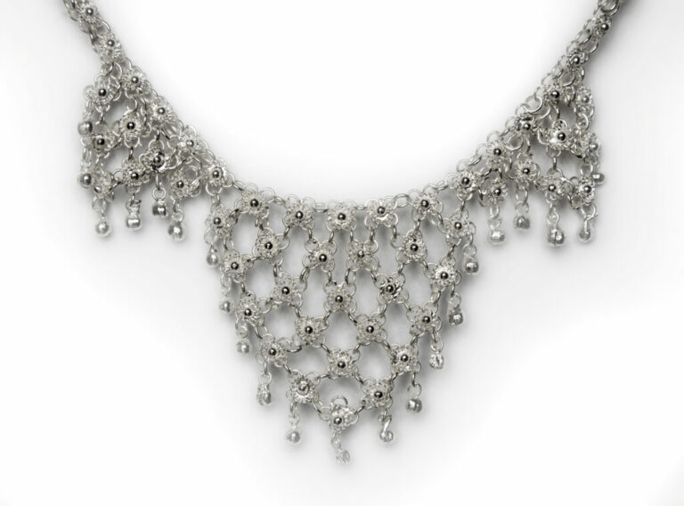 1464 - Mesh Bell Necklace - Image 2