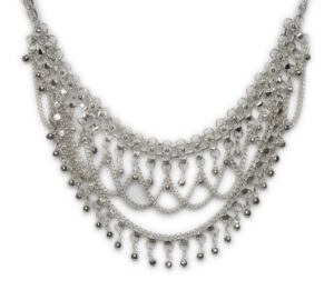 1465 - Metal Meshed Jingle Necklace