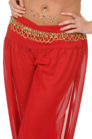 1472 - Metal Mesh Chain Belt - Gold