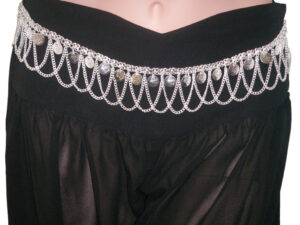 1483 - Mesh Coin Belt - Silver