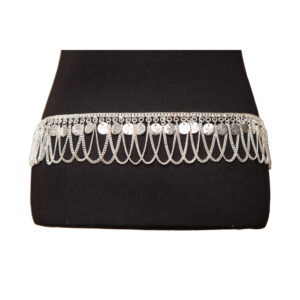 1484 - Mesh Coin Belt - Silver