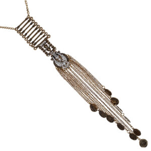 15122 - AG Boho Coin Drop Long Neck CR