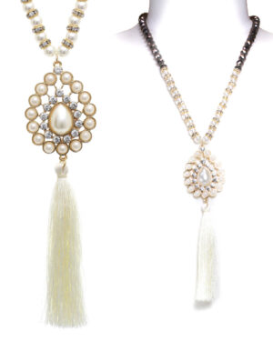 15271 - G Tear Drop Pendant Neck Dobe