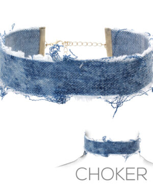 16149 - g 30mm denim choker neck db