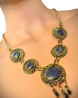 1893 - Necklace Lapis - Filligre