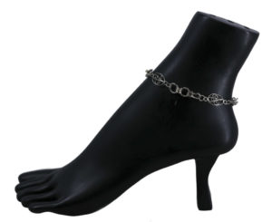 959 - Metal Shot Beads with Oval Flower