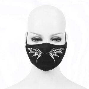 MK02302 - bat face mask - white
