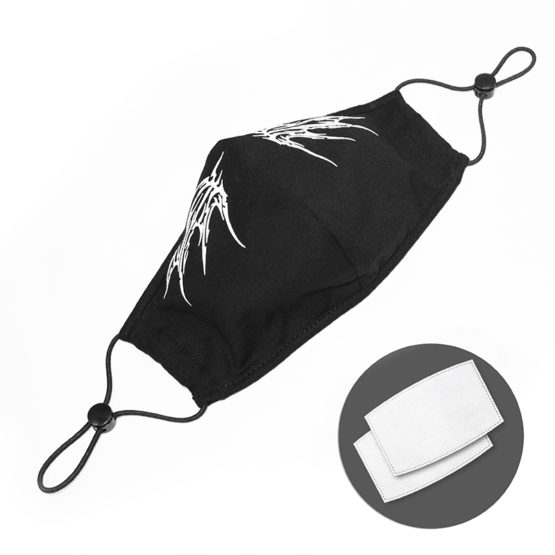 MK02302 - bat face mask - white - Image 5