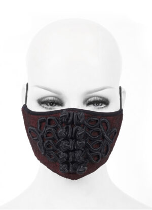 MK030 - braided Victorian face mask, with 2 removable filters
