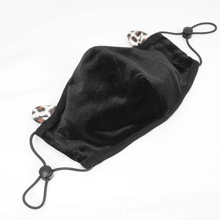 MK033 - leopard ears face mask with 2 removable carbon filters - Image 7