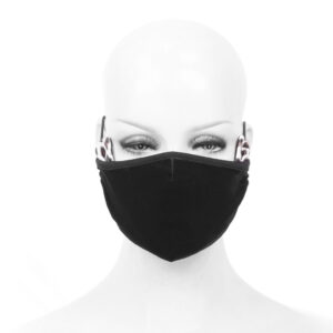 MK033 - leopard ears face mask with 2 removable carbon filters