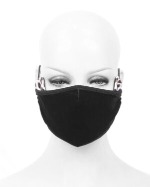 MK033 - leopard ears face mask with 2 removable carbon filters