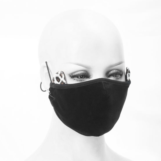 MK033 - leopard ears face mask with 2 removable carbon filters - Image 5