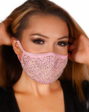 106302 - Face Mask - Rhinestone double layer with filter