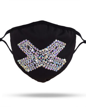 106351 - Rhinestone mask - X Design